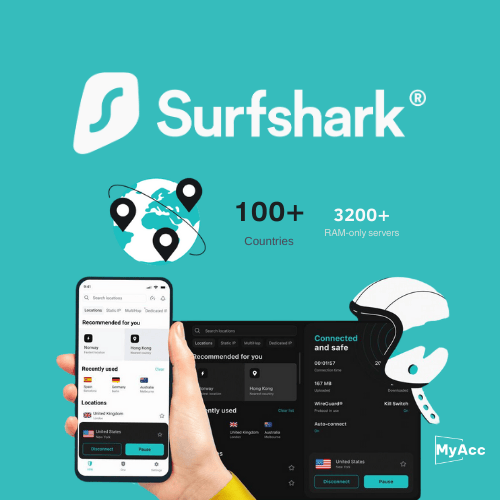 Tài khoản surfshark  VPN Starter 